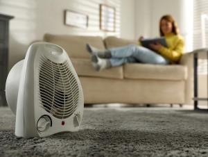 Space Heater in Living Room